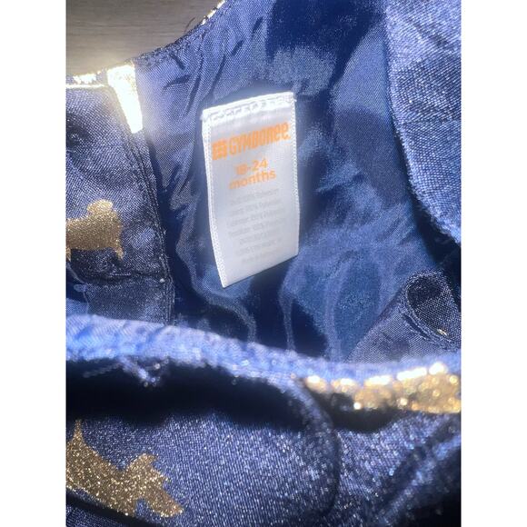 Scotty dog Navy and Gold baby girl Gymboree dress holiday size 18-24 months - Picture 5 of 5